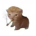 $CIG mascot: a small cat smoking a cigarette